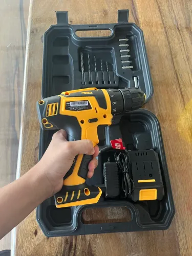 Furadeira fácil de manusear e transportar