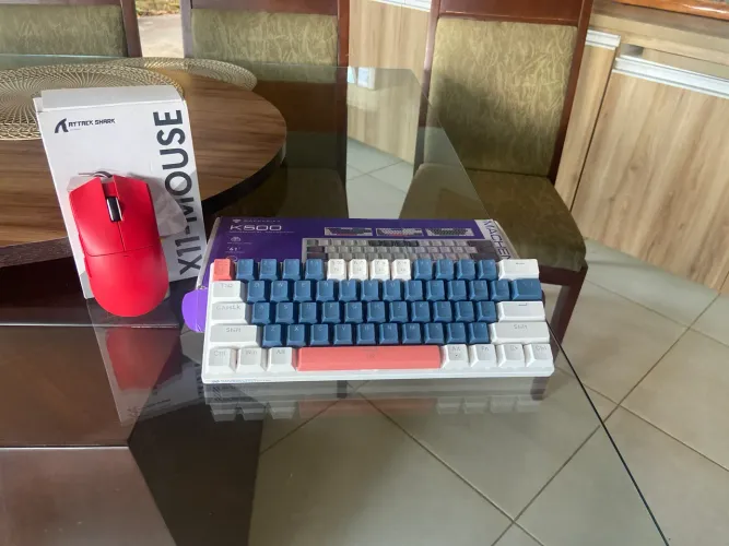 Mause Gamer Attack Shark X11; Teclado Mecânico K500-61