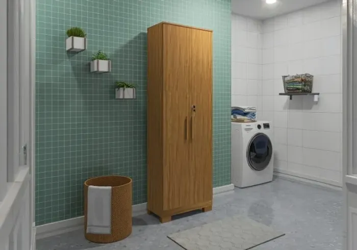 Armario Multiuso Bordo 2 Portas C/ Chave, 100% MDF (Novo)