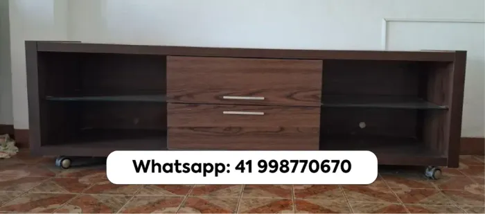 Rack de TV Província com vidro 1,90