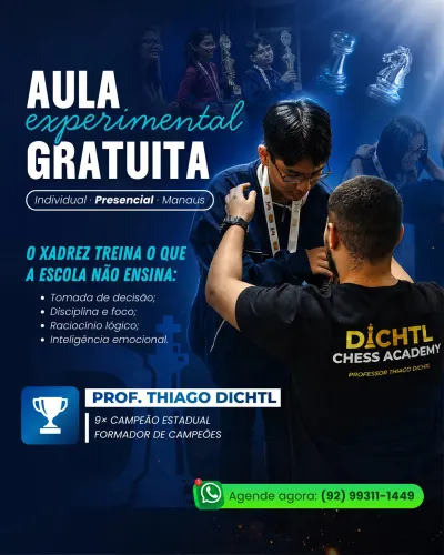 Aulas de xadrez - a domicílio