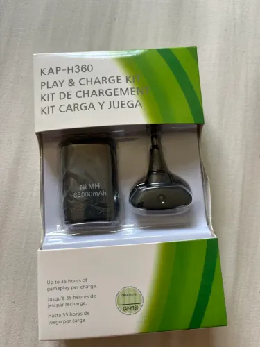 Kit bateria e cabo Xbox 360