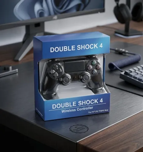 Controle PS4 Bluetooth (Primeira Linha) - Novo na Caixa com Cabo