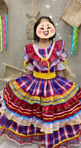 Vestido de quadrilha 