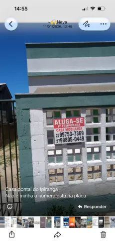 Casa para temporada em Pontal do Ipiranga - ES.