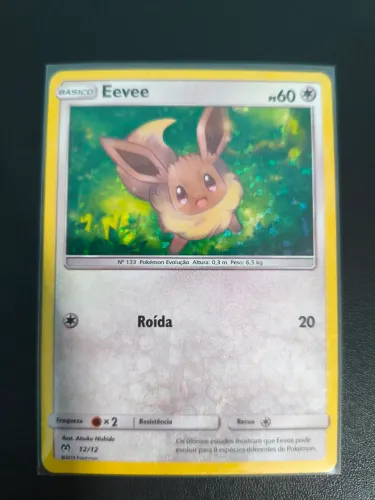 Carta TCG Eevee 2019 12/12