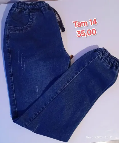 Calça infantil masculino  juvenil jeans jogger 