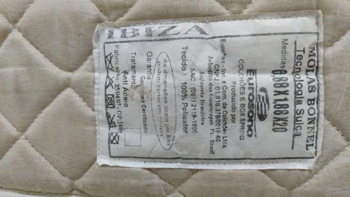 Cama box solteirão