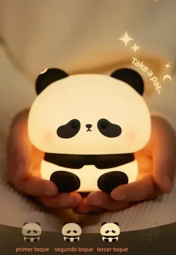 Luminária de silicone Touch recarregável panda