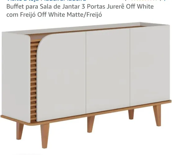 Buffet para Sala de Jantar Jurerê 3 Portas - Novo na Caixa