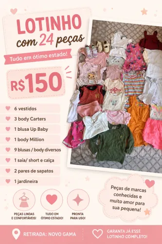 Vendo lote de roupas