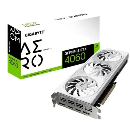 PLACA DE VIDEO 4060 AERO OC BRANCA- 8GB