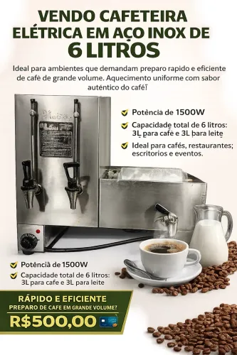 Cafeteira industrial pequena