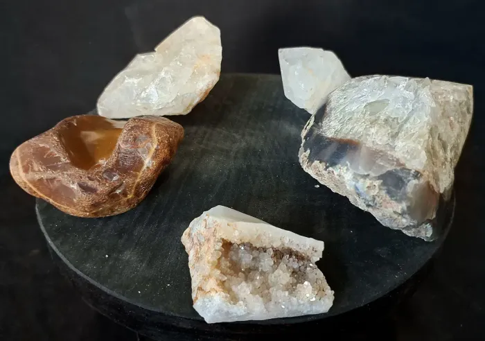 pedra coleção cornalina,drusinha cristais,ponta cristal,geodo,Ágata 