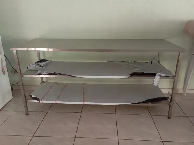 Mesa Aço Inox - 190x70x90cm