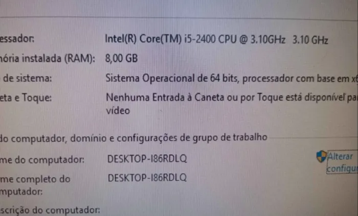 PC computador I5 4GB DDR3 SSD novo