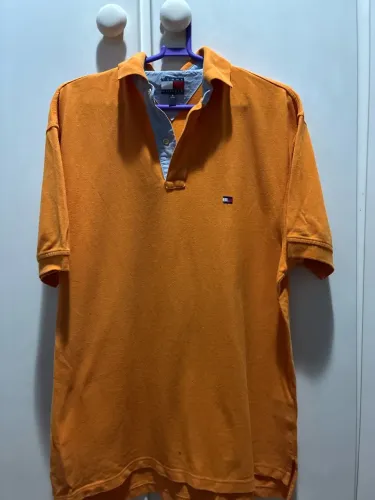 Polo Tommy Hilfiger Original Laranja Masculina