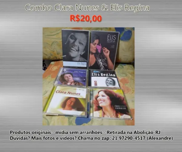 Combo Clara Nunes & Elis Regina