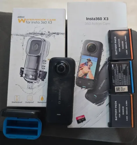 Insta 360 x3 usada! Troco em tablet samsung 5g! 