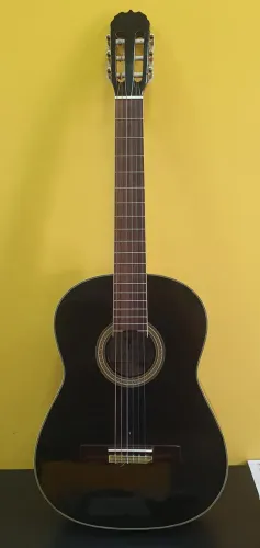 Violão Eagle Preto - Nylon Folk - Modelo DH-69B - Com Case de Proteção