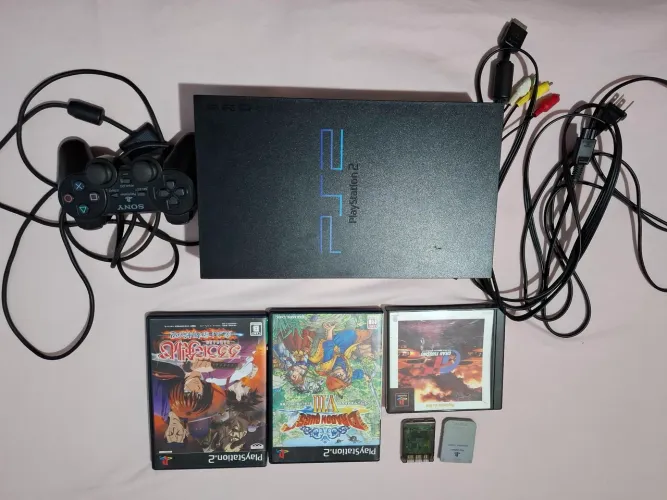 PS2 completo , 3 jogos e 2 memory card!!!