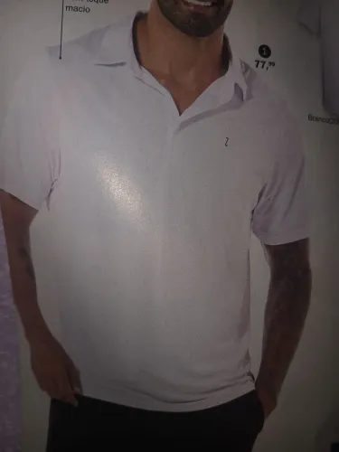 Blusa masculina gola polo