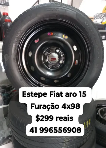 Estepe Fiat aro 15 Strada cronos argo Punto Doblo ideia Gran Siena Fiorino. Disk entrega 