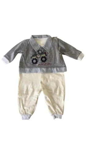 Macacão Bebê Algodão TAM P  1-3 Meses 