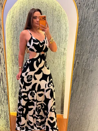 Vestido longo alfaiataria