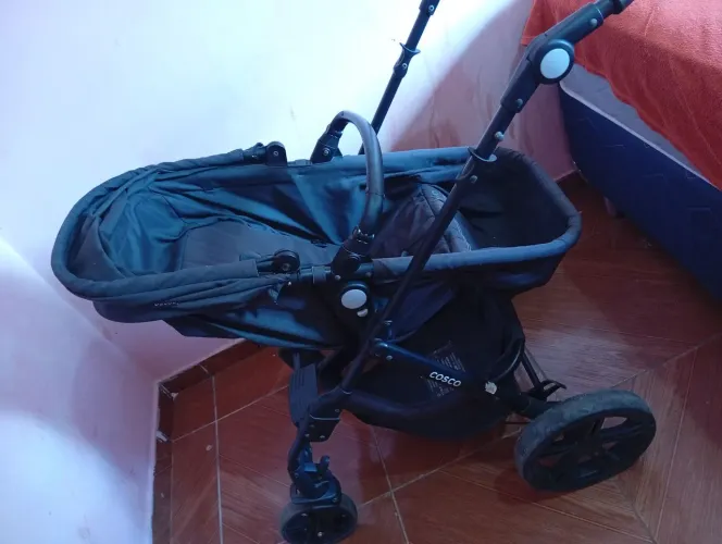 Carrinho de bebê de luxo rodas grandes