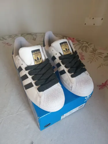Tênis Adidas Superstar Original Branco tam 39 (usado 1 vez)