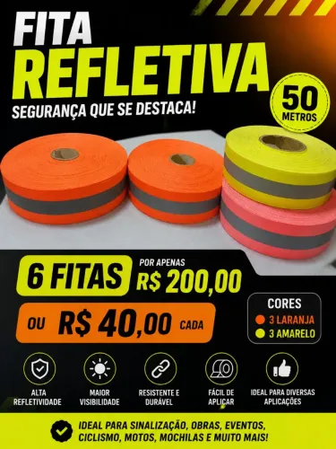 ? FITA REFLETIVA 50 METROS ?