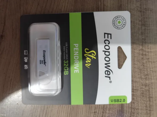 Pendrive Ecopower star Branco 32gb Original 