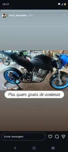 Moto Pra corrida 
