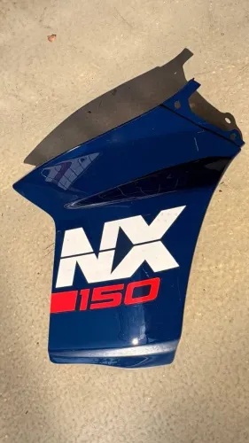 Aba tanque NX 150 1989 azul original Honda lado direito