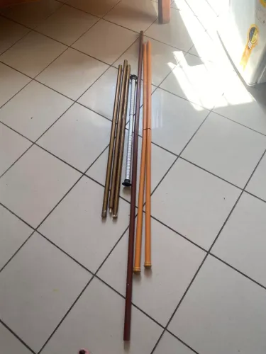 Varão de Cortina 2-120=240cm amarelo 10