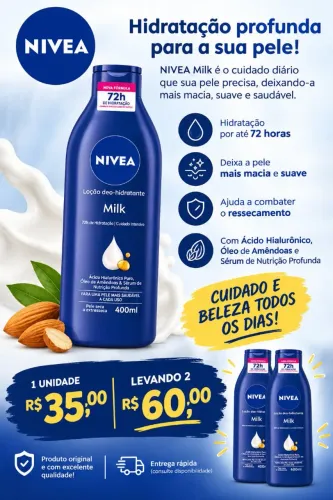 Hidratante Corporal Nívea Milk 400ML