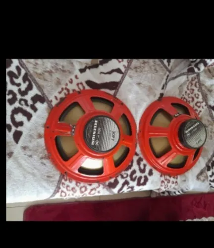 Alto-Falante Woofer Selenium 30P7 Vintage 12 polegadas - Carcaça Vermelha Clássica
