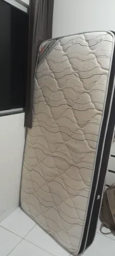 CAMA E BOX DE SOLTEIRO ORTOBOM