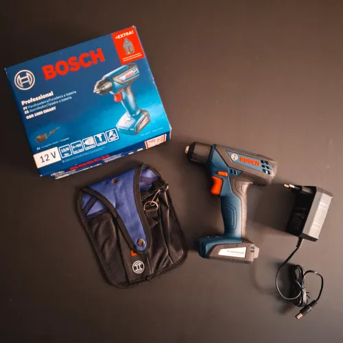 Bosch Parafusadeira Furadeira GSR 1000 Smart 12V com cinto <br><br>ferramenta