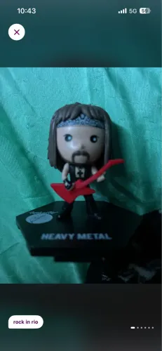 boneco axel rose guns n roses colecionável bobs rock in rio 2022 heavy metal edition