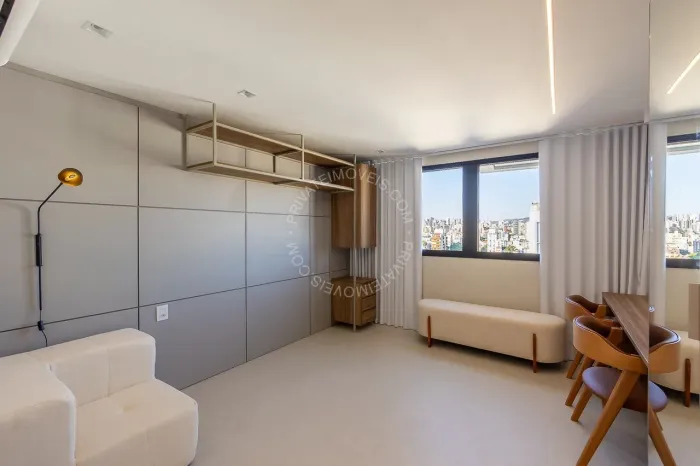 Apartamento Studio semimobiliado para alugar no Rio Branco com 1 quarto