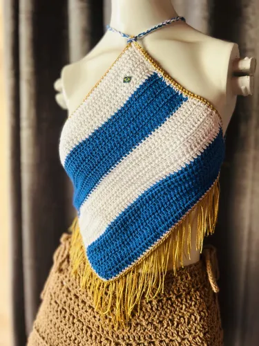 Blusa de crochê 
