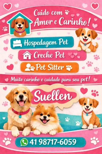 CRECHE, HOSPEDAGEM E PET SITTER! 