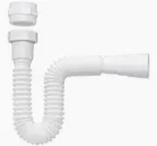 Sifão para pa sanfonado universal branco Plastilit