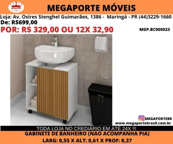 GABINETE DE BANHEIRO