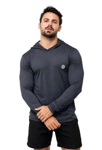 Camisa de proteção uv com capuz