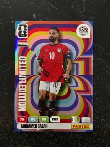 Card Limited Edition XXL Salah Adrenalyn XL Panini - Copa do Mundo 26
