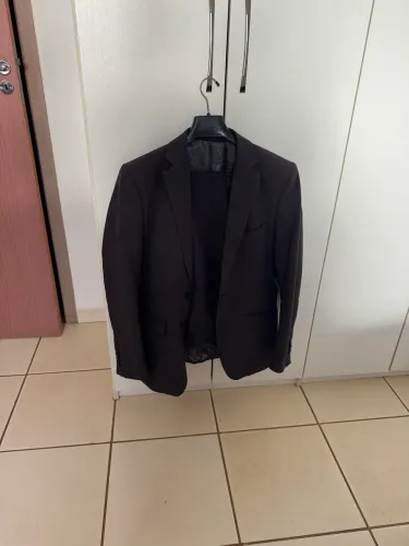 Terno Slim Premium Cia do Terno - Cinza Mescla - Tam 48 (Calça 42)