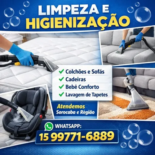 Limpeza e higienizacao de estofados 